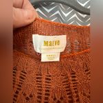 Anthropologie Maeve | Lindsay Pointelle Sweater, Rust, Size S Photo 7