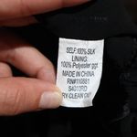 Sophia Michelle Medium Silk Halter Top Solid Black Burn Photo 12