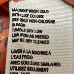 Free People Asymmetrical Embellished Raglan Blouse Orange Romantic Boho Chic Photo 8