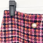 Aura Pink Tweed Mini Skirt Photo 3