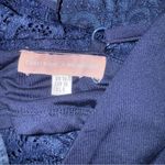 Missguided Carli Bybel x  Navy Blue Lace 2 Piece Festival Matching Set small 4-6 Photo 8