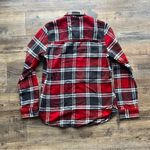 American Eagle  Women’s AE Ahh-Mazingly Soft Plaid Flannel Shirt Red Gray Sz Sm Photo 6