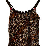 Betsey Johnson Betsy Johnson Y2K leopard ruffled bow tank size small Photo 0