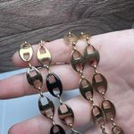 JBK Signed Gold Tone & Black Mariner Link Chain Necklace Camrose & Kross Photo 8