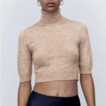 ZARA NWT Wool Blend Turtleneck Cropped Sweater Photo 0