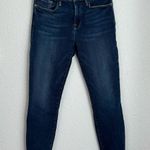 frame denim Frame Womens Le Skinny De Jeanne Crop Jeans Dark Blue Stretch Denim Size 29 Photo 0