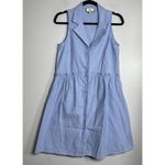 Tuckernuck  Oxford Sleeveless Royal Shirt Dress Size Small Blue Preppy Coastal Photo 1