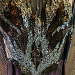 Vintage Alyce Designs Elegant Black and Gold Halter Jumpsuit One Piece Size 6 Photo 8