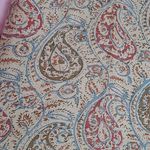 Ralph Lauren VINTAGE LAUREN  TAN PAISLEY PRINTED LINEN BLEND ANKLE PANTS 16 Photo 4