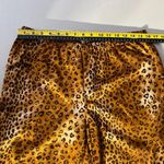 CHAPS Pajama Set Womens Large Leopard Embroidered Pocket 2 Piece PJs Shirt Pants Photo 13