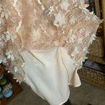 Lulus Feeling Flirty Blush Pink Floral Applique Mini Skater Dress Photo 7