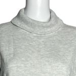 Gap Love By  Sweater Womens XS Heather Gray Turtleneck Crop Side Rainbow Stripe‎ Photo 3