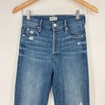Mother The Stunner Ankle Fray in Graffiti Girl Jeans Size 23 Blue Photo 5