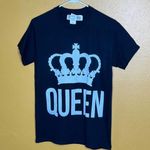 Gildan Queen Graphic Tee Black, New, Size S Photo 0