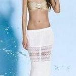 Ondademar  Swimwear ☀︎︎ Luxe Maxi Crochet Skirt with Side Slits ☀︎︎ White ☀︎︎ S Photo 0