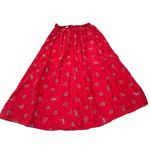 VINTAGE LizWear Silk Red floral Button Photo 1