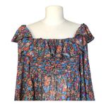 For Love & Lemons Brittany Floral Midi Dress Long Sleeve Women's Size Medium NWT Photo 5