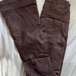Edikted  Brown Leather Pants Photo 0