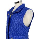 J.Crew  Quilted Puffer Vest Bright Purple Blue Size Medium Photo 2