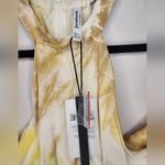 Stradivarius NWT  tie dye printed dress in yellow Photo 5