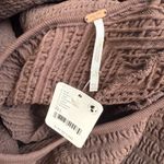 Free People  Gabby Seamless Midi Dress Women's M/L Chocolate Brown Textured NWT Photo 13