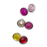 Boutique NWOT Snap-Button Charm Silver-Tone Bangle Bracelet Photo 5