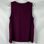 Covington  Purple V-neck Sleeveless Blouse XL Photo 2