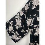 Spiritual Gangster Black White Floral Tie Front Swim Maya Kimono Robe OS Photo 3