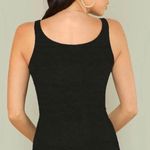 SheIn Scoop Neck Solid Black Tank Top Photo 1
