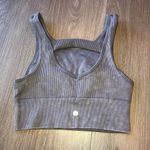 Harmony and Balance Grey Ribbed Sports Bra Size Small Photo 9