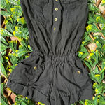 Arden B y2k Strapless Black Mini Romper Size Small Photo 0