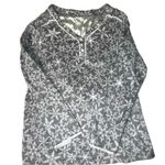 ADonna pretty comfy soft gray 2 piece pj set with snowflakes! Size L Photo 3