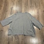 LANDS' END Outfitters Cardigan Women's 3X Open Front Sweater Gray Cotton Modal Photo 9