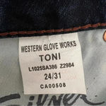 Silver Jeans SILVER Toni Western Glove Works Bootcut Jeans Blue Wash Denim Size 24/31 NEW Photo 8