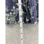 Out From Under Women's Cardigan Blue Watercolor Floral Long Sleeve Button Down Photo 7