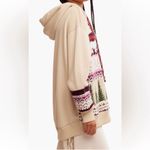 Free People NWT LUTZ FAIR ISLE OVERSIZED HOODIE JACKET TOP, SIZE S, MSRP $268 Photo 1