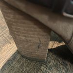 Carlos Santana  Hollie Taupe Suede Chunky 3.75" Heel Strappy Ankle Boots sz 6‎ Photo 5