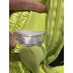 Assembly New York Neon Green Satin Wide Leg Pants Trousers Viscose Rayon Small Photo 6