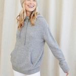 Jenni Kayne  100% Cashmere Hoodie Sweater Gray Medium Photo 0