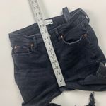 ZARA Womens Skinny Jeans Pearl Black USA 4 Denim Distressed Mid Rise Pockets Photo 6