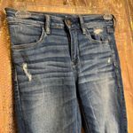 American Eagle  Stretch Dark Wash Distressed Jegging Skinny Jeans 6 Short Photo 6