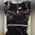 Pinup Girl Laura Byrnes Lilith Velvet Wiggle Dress in Charcoal Sz M NWT Gray Size M Photo 5