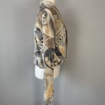 Rhonda Stark Vintage Boho Western Cropped Jacket Size L Neutral Patchwork Cotton Size L Photo 6