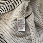 Ann Taylor Factory Cream & Black Striped Knit Hem Textured Top Photo 8