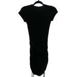 Princess Polly  Black Crew Neck Cap Sleeve Bodycon Ruched Minimalist Mini Dress 0 Photo 8