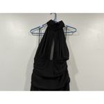 Tadashi Shoji  Keyhole Halter Jumpsuit in Black Style 7804 Large L New Photo 1