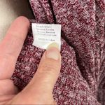 SheIn Oversized Slouchy Open Cardigan Dolman Sleeve Ribbed Heathered Maroon Medium Photo 6