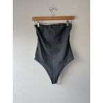 Aritzia Babaton Charcoal Contour Strapless Tube Thong Bodysuit Top Size Medium Photo 1