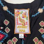 Johnny Was $398 NWOT  Embroidery Linen Blend Long Sleeves Midi Dress Size S Photo 8