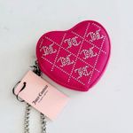 Juicy Couture  Crystal Crush Heart Zip Wristlet Clutch, Raspberry Tart Photo 0